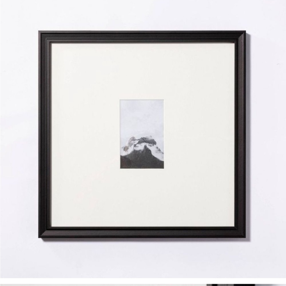 15"x15" Matted to 4"x6" Gallery Frame Art Black - Threshold Studio McGee